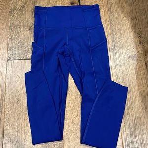 Royal blue fast and free 25’ lululemon leggings